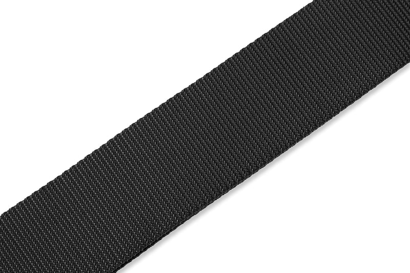 Levy's Leathers 2" Polypropylene Guitar Strap with Polyester Ends and Tri-glide Adjustment. Black (M8POLY-BLK)