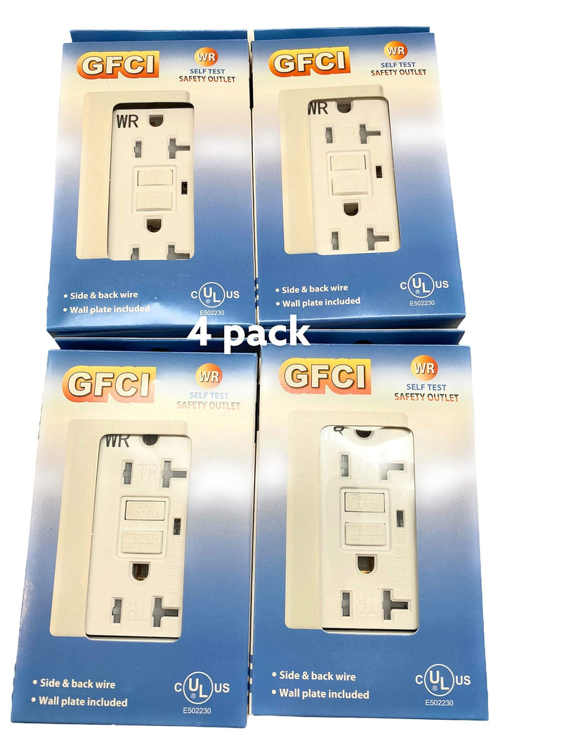 GFCI 20 AMP OUTLET 4 PACK