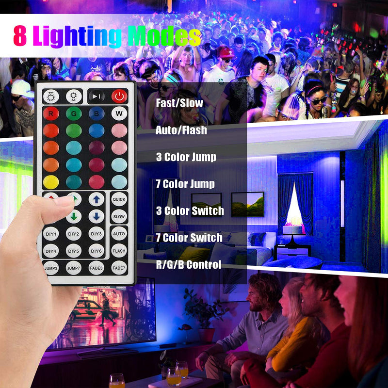 [AUSTRALIA] - LED Strip Light, 16.4ft Waterproof 5050 12V 300 Leds RGB Led Rope Lights Flexible Color Changing Replacement LED Tape Lights for Bedroom Home Kitchen Decoration (Not Include Power Supply & Remote) 5050 Watreproof 1 Roll 