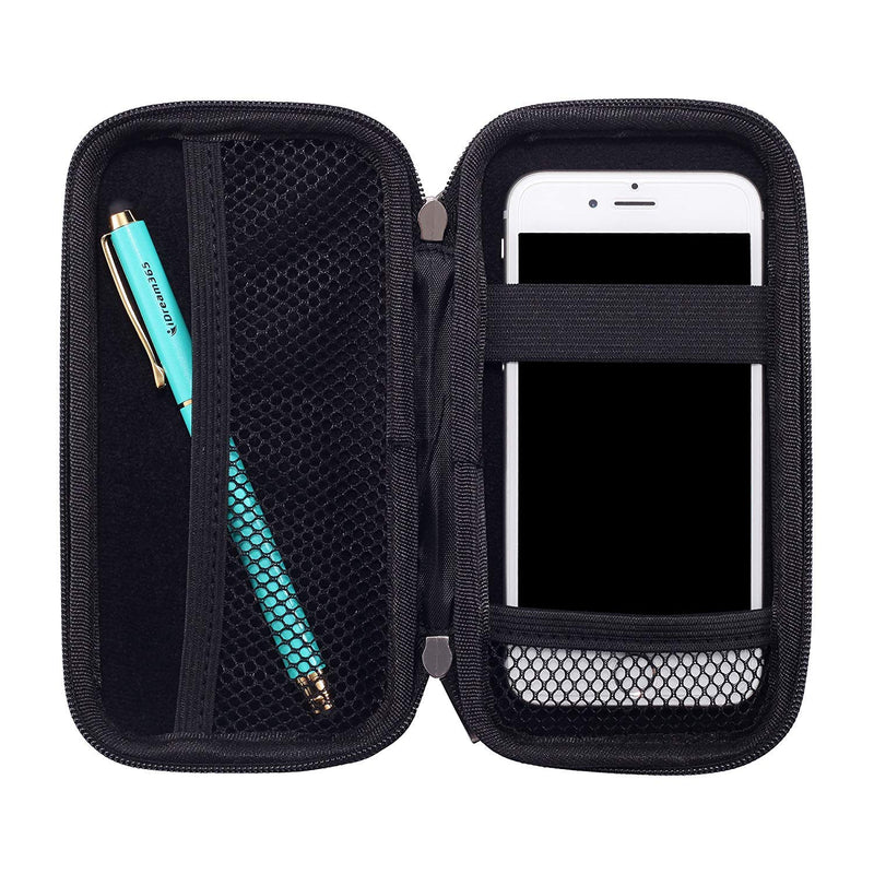 iDream365 Hard Protective EVA Carrying Case/Pouch/Holder for Executive Fountain Pen,Ballpoint Pen,Active Stylus Pen-Black