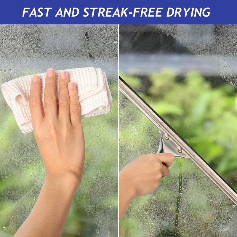 4 Pieces Replacement Squeegee Rubber 18 Inch Squeegee Refill Silicone Replacement Rubber Squeegee for Windows, Glass, Shower Doors