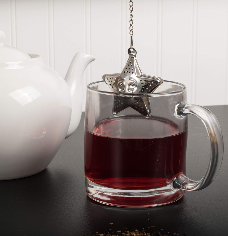 HIC Harold Import Co. HIC Star Loose Leaf Tea Strainer and Herbal Infuser, 18/8 Stainless Steel, 1