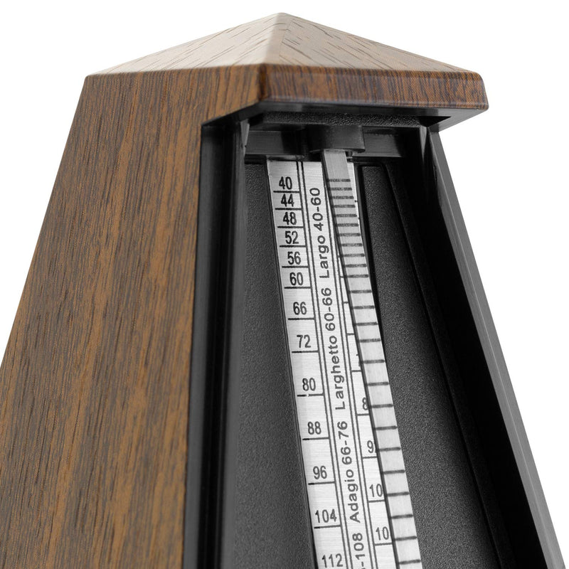 TIGER MUSIC Theodore MET21-WD Mechanical Metronome – Classic Wood Effect Pyramid Design Ideal for Keyboard, Piano Practice