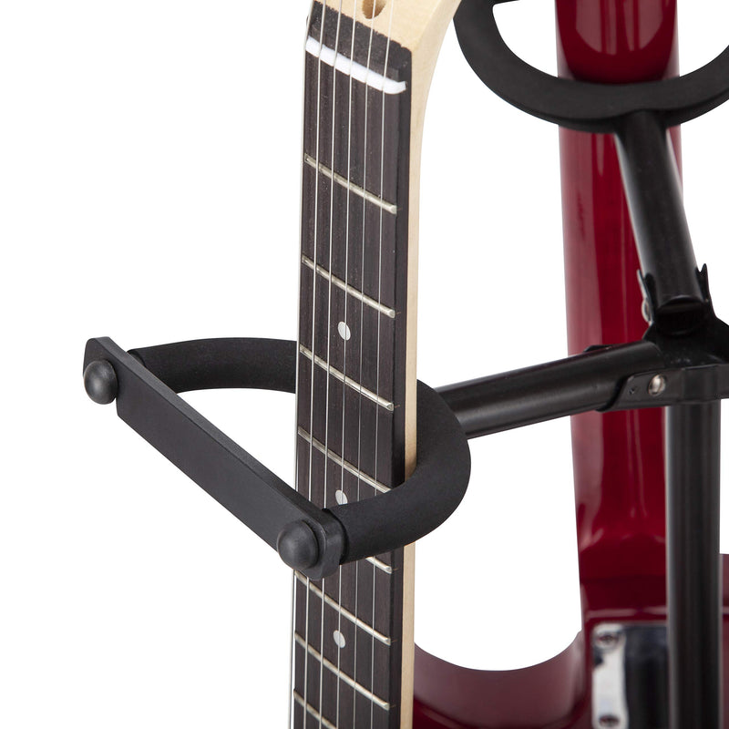 Saintfield Studios - Triple Guitar Stand - Perfect for Holding up to 3 Electric or Acoustic Guitars - Complete with Guitar String Dust Remover