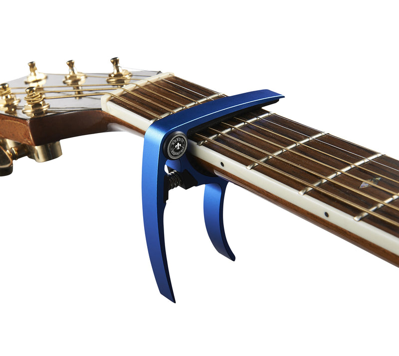Guitar Capo (2 Pack) for Guitars, Ukulele, Banjo, Mandolin, Bass - Made of Ultra Lightweight Aluminum Metal (1.2 oz!) for 6 & 12 String Instruments - (Green + Blue) - Lifetime Warranty Green + Blue