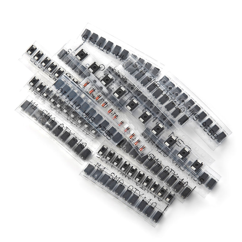 Chanzon SMD Fast Switching/Schottky/Rectifier Diode Assorted Kit (15 Values Total 150pcs: M1 M4 M7 S1M S2M S3M SS14 SS16 SS24 SS26 SS34 SS36 RS1M US1M LL4148) Electronic Component Assortment Set