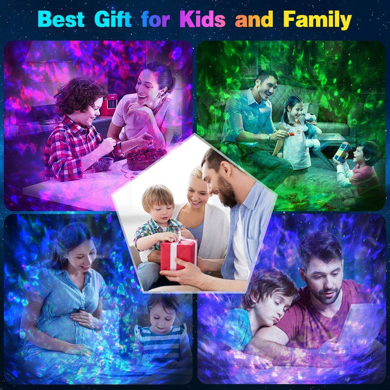 [AUSTRALIA] - Laser Star Projector with LED Nebula Galaxy ,Night Light Projector for Bedroom,Galaxy Light Projector Bluetooth Function Starry Projector for Kids Baby Bedroom,Game Rooms,Party,Home Theatre 