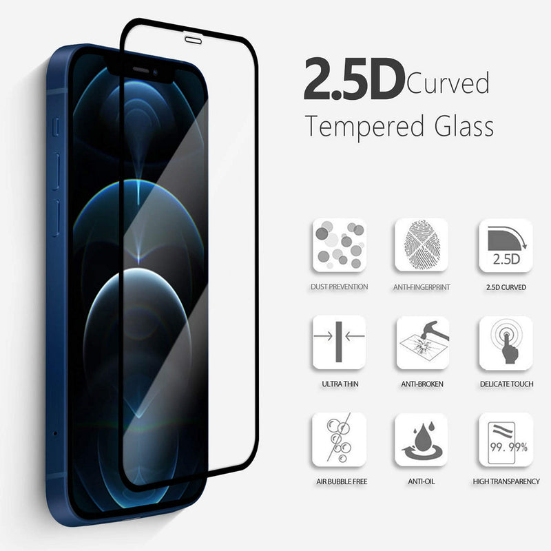 KEVIV Full Protection Magnetic Clear Phone CASE with Tempered Glass Screen Protector for iPhone 12 Pro Max