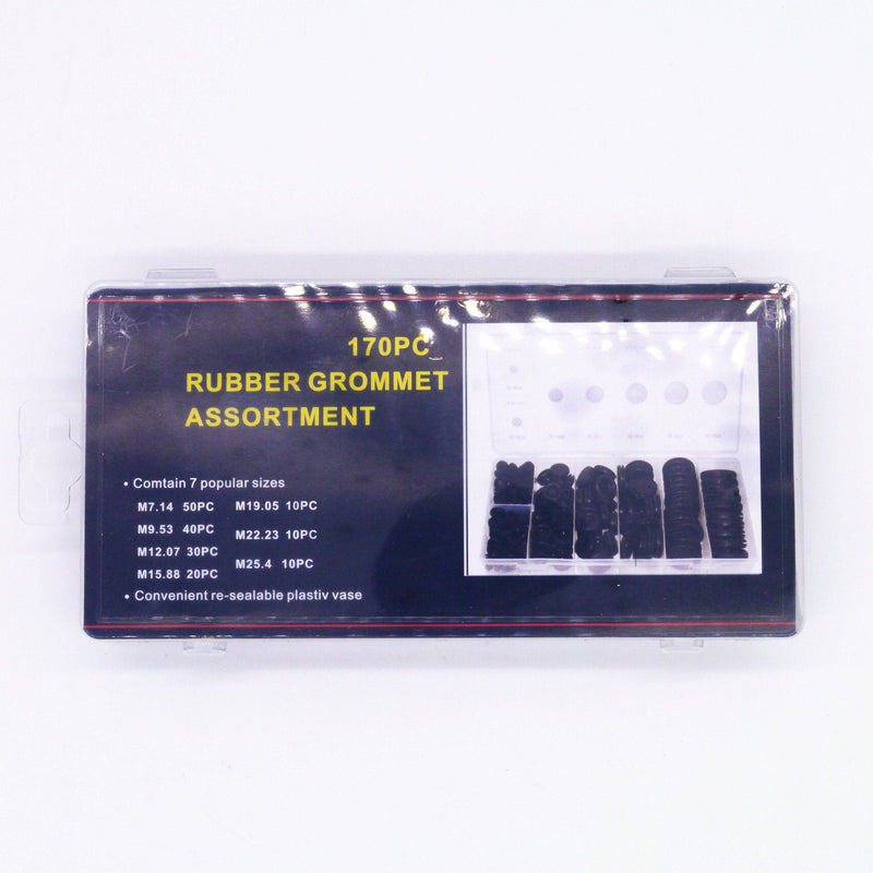 Diking 170Pcs Rubber Grommet Kits Firewall Hole Plug Set Electrical Wire Gasket Set for Wire Plug and Cable