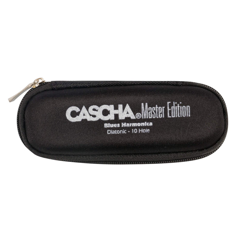 CASCHA Master Edition Blues Harmonica, high-quality harmonica in E-major with soft case and care cloth, blues organ