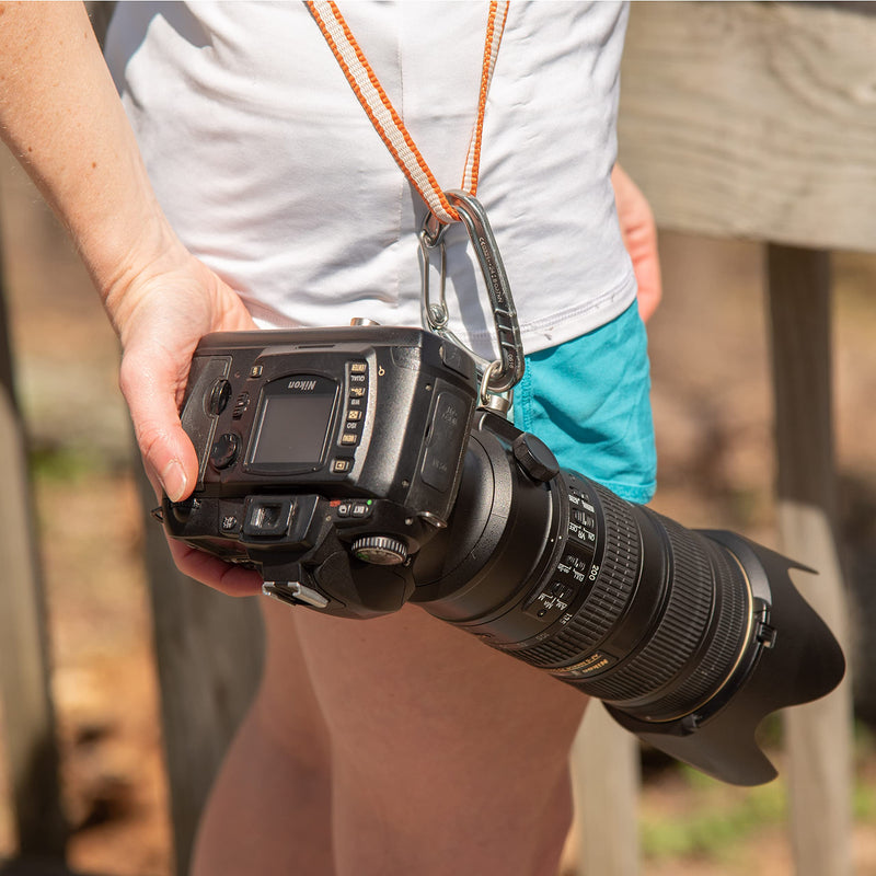 Danger Buddies Camera Carabiner Clip D-Ring - Easily Attach a Carabiner to Your Camera with This 1/4-20 Tripod Mount D-Ring (4-Pack) 4-Pack