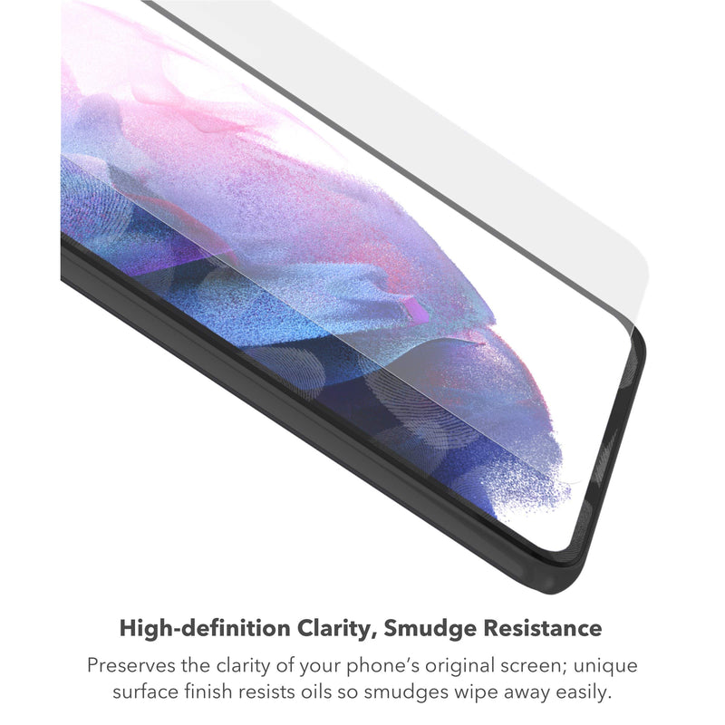 ZAGG InvisibleShield GlassFusion VisionGuard+ - Blocks Harmful High-Energy visible (HEV) Blue Light And 99% of UV Light From Your Device - Made For Samsung GS21 (6.2") - Case Friendly 6.2"