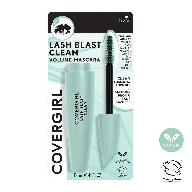 COVERGIRL Lash Blast Clean Volume Mascara, Black, 1 Count