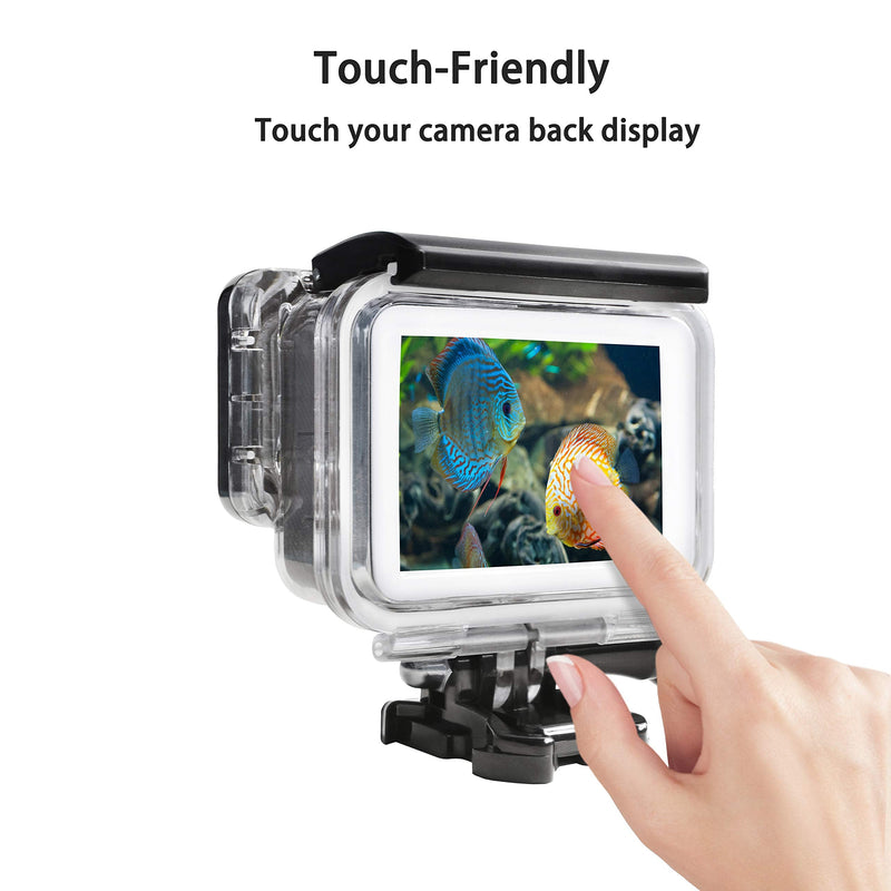[AUSTRALIA] - Suptig Case Housing Waterproof Case for Gopro Hero 7 Black Gopro Hero 5 Gopro Hero 6 Gopro Hero 2018 Action Camera Waterproof 147ft(45Meters) 