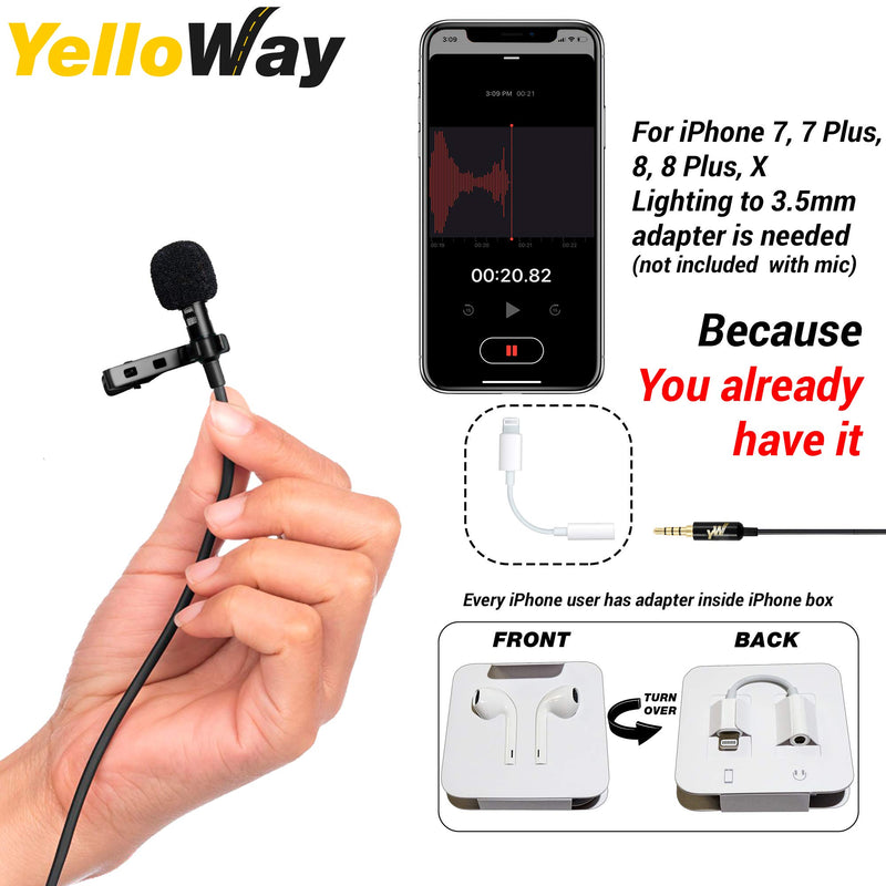 [AUSTRALIA] - Dual Lavalier Microphone - Interview Microphone - 2 Podcast Microphone Pack - 2 Lavalier Lapel Microphones Set 