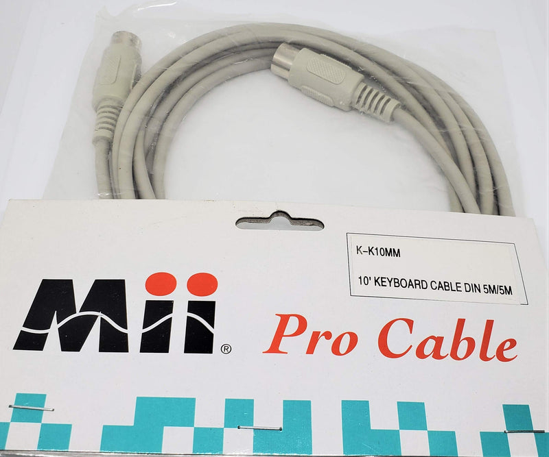 [AUSTRALIA] - Mii Pro Cable - PC Accessories 10' Din5 M/M Straight Through 10 Feet Male to Male Din 5 at Keyboard, Midi or Switch Box Cable (Din5-10FT-MM) Din5-10FT-MM 