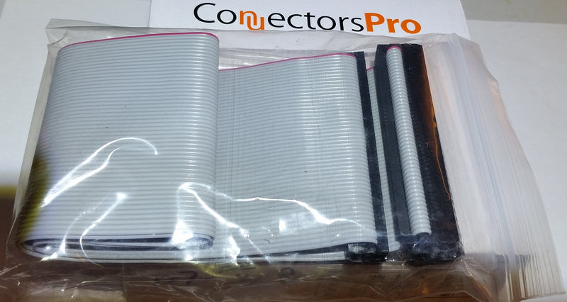 PC Accessories - Connectors Pro 24 Inches 3 Female Connectors IDC 2x25 50P SCSI Internal Flat Ribbon Cable, 24" SCSI-1 50 Pins