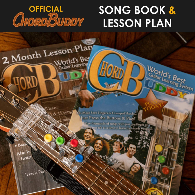 ChordBuddy “MADE IN THE USA” - Comes with Songbook, Lesson Plan, App, Right Handed ChordBuddy, and Tuner