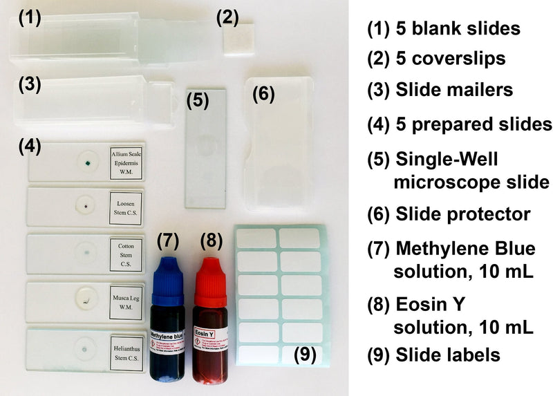 Rs' Science - 43-Piece All-in-One Microscope Slide Preparation Kit