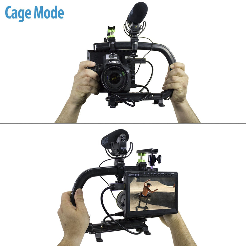 Original Cam Caddie Scorpion Video Camera Stabilizer Handle for Nikon, Canon, JVC, Toshiba, Sony, Olympus, Pentax, Apple iPhone, GoPro Hero 4, Hero 3+, Hero 3 and More - Black (0CC-0100-00)