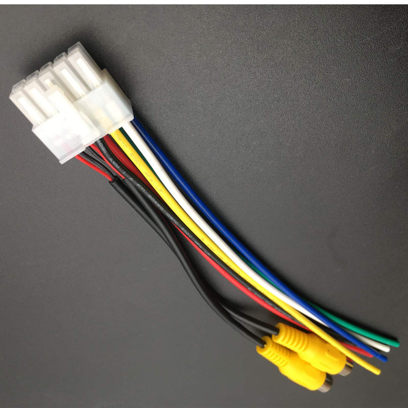 Dual TBX10A Wire Harness 10 Pin Plug with RCA Jack MXD337BT, MCD237BT, MCP1337BT,AMCP425BT