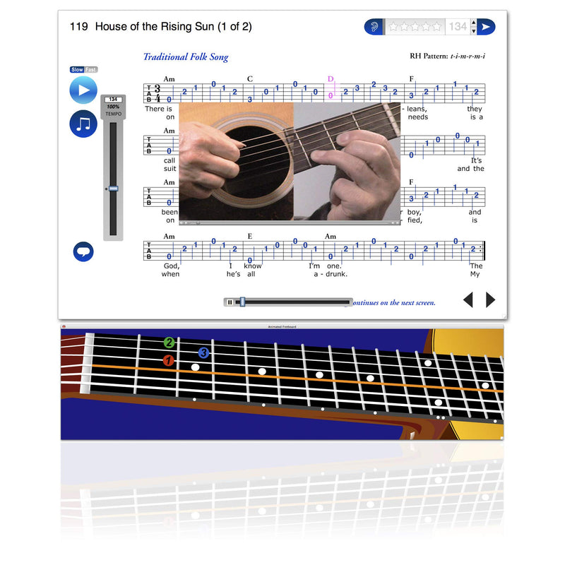 eMedia Guitar Method v6 - Special Edition with 170+ Additional Lessons - Learn At Home