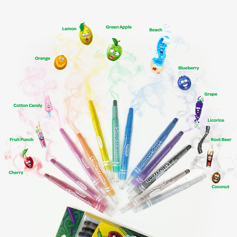 Crayola Silly Scents Twistables Crayons, Sweet Scented Crayons, 12 Count, Gift 15.49 x 12.44 x 1.27 cm