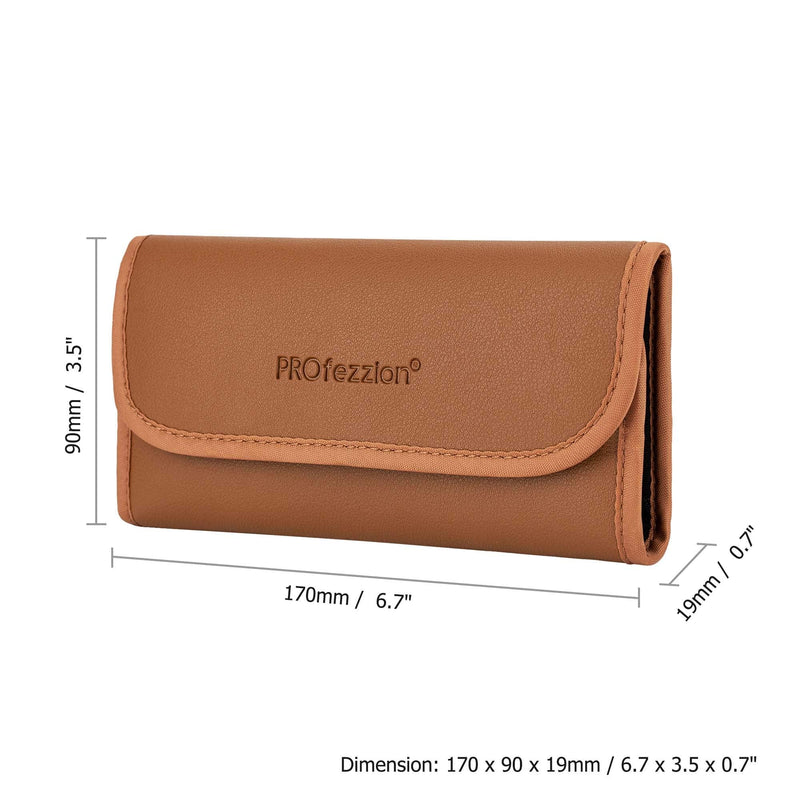 [AUSTRALIA] - PROfezzion 4-Pocket Foldout Filter Pouch for 58mm Camera Lens Round Filter, Shock Resistant & Anti Scratch Photography Filter Case, Filter Carry Case with Microfiber Cleaning Cloth 4-Pocket for 58mm Lens Filter 