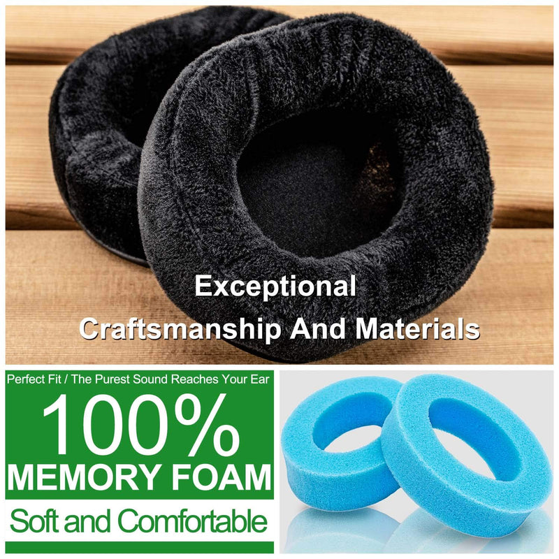 [AUSTRALIA] - Replacement Ear Pads Compatible with ATH-M50x M50 M40, Arctis 7 Arctis Pro, ATH-WS1100iS, HD280 Pro, SRH 440, MDR-7506 V6 Headphone Memory Foam Earpads (Black Velvet) 