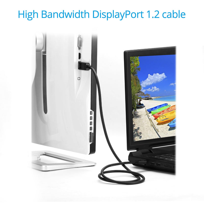 gofanco 4K 60Hz Mini DisplayPort to DisplayPort Cable 3 Feet, Ultra HD 4K @60Hz, Gold Plated, DisplayPort 1.2 Compatible, mDP to DP (mDPDP3F)