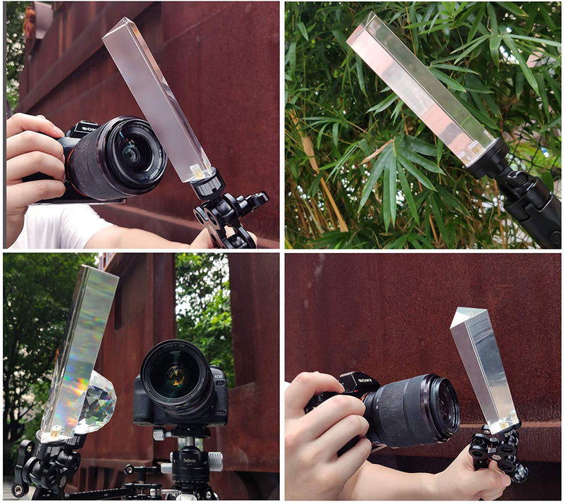 [AUSTRALIA] - Selens Photo Photography Triangular Prism with Female 1/4 Inch, Professional Optical Glass Create Light Rainbow Effect for Camera Lens, for Photographer 
