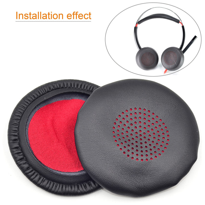 [AUSTRALIA] - Voyager Focus UC Ear Pads - Replacement Ear Cushion Cover Compatible with Poly Voyager Focus UC, Plantronics Voyager Focus UC B825 Binaural, BLACKWIRE 5220 5210 7225, Voyager Focus 2 UC USB-A Headset 
