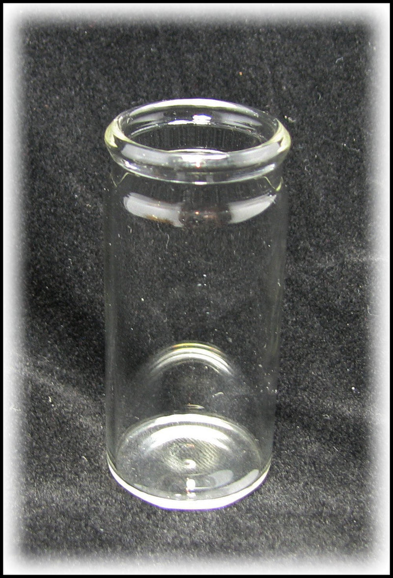 "Medicine Vial" 2 1/4-inch Glass Guitar Slide - a classic slide style for playing the blues