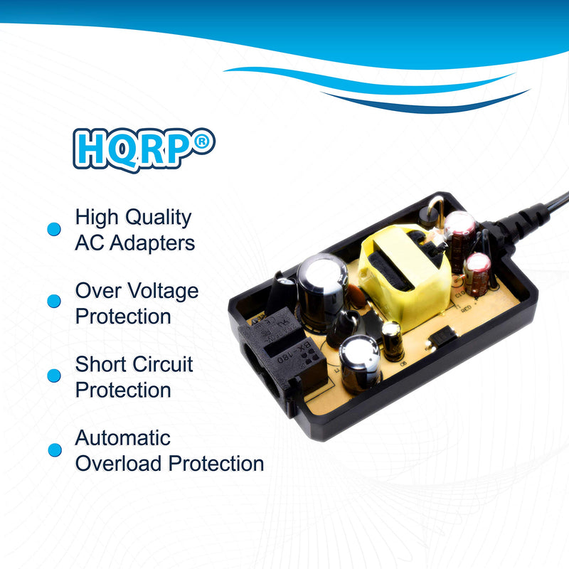 HQRP AC Adapter Works with Sony CyberShot AC-LS5K AC-LS5 DSC-G1 DSC-G3 DSC-W290 DSC-W300 DSC-P200 DSC-P150 DSC-P200/R DSC-V3 DSC-W120 DSC-S750 DSC-S90 Digital Camera Power Supply + Euro Plug Adapter