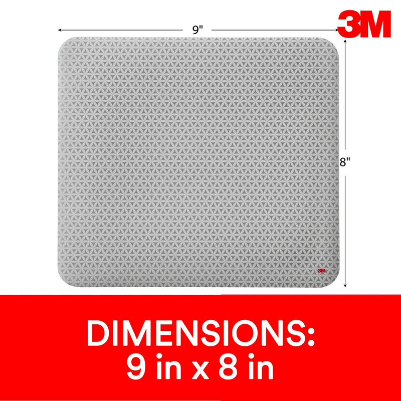 3M Precise Mouse Pad Enhances the Precision of Optical Mice at Fast Speeds and Extends the Battery Life of Wireless Mice up to Fifty Percent, Easy to Clean, Stays in Place, 9 in x 8 in (MP114-BSD1) 1