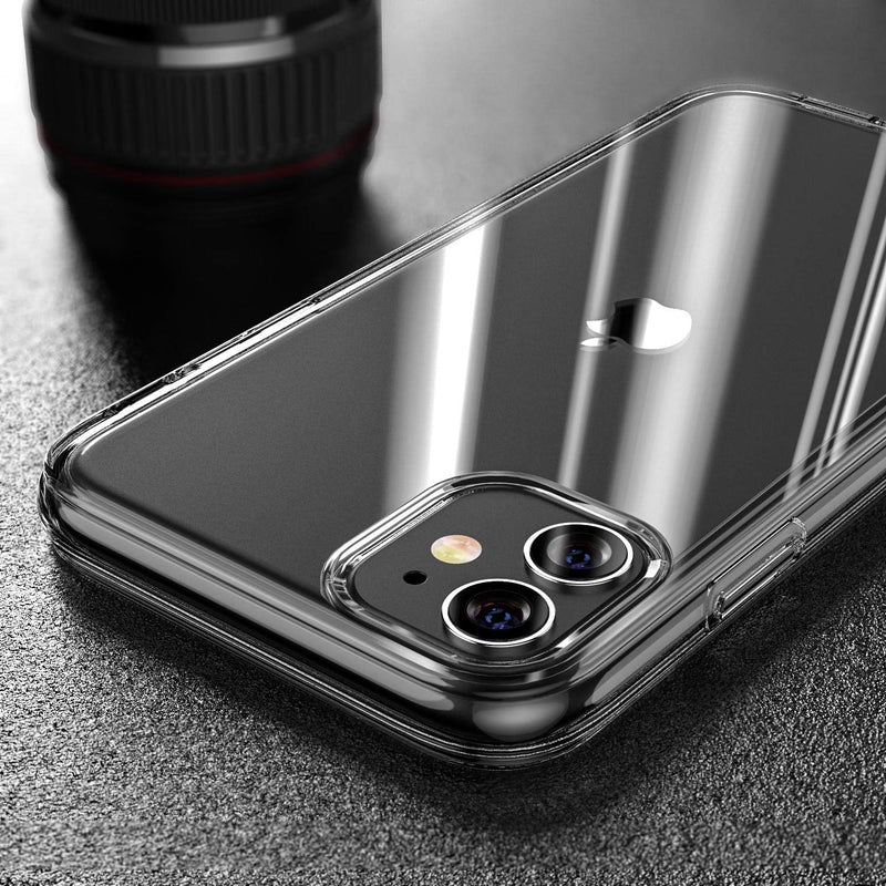 FanTEK Compitable for iPhone 11 Case, Clear Crystal TPU Phone Cases for iPhone 11 6.1 Inch