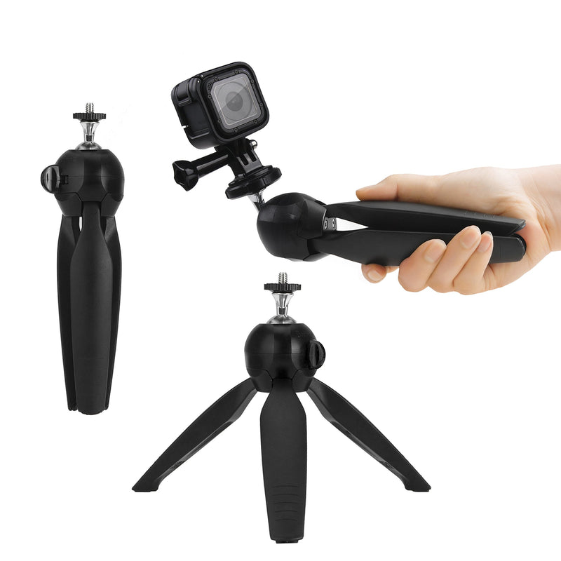 CamKix Premium 3in1 Tripod Base & Hand Stabilizer Grip Compatible with GoPro Hero 8 Black, 7, 6, 5, Black, Session, Hero 4, Session, Black, Silver, Hero+ LCD, 3+, 3, DJI Osmo Action Cams & Smartphone