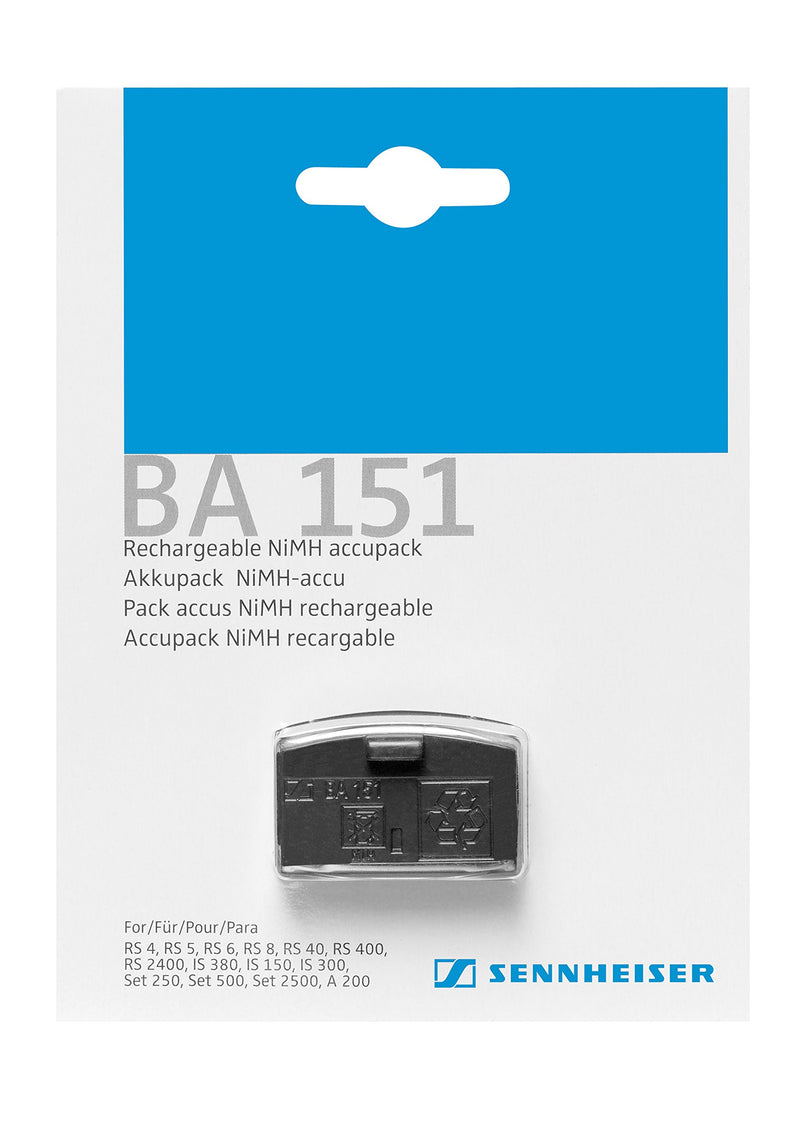 Sennheiser BA 151 Rechargeable Battery for IR and RF Wireless Headsets