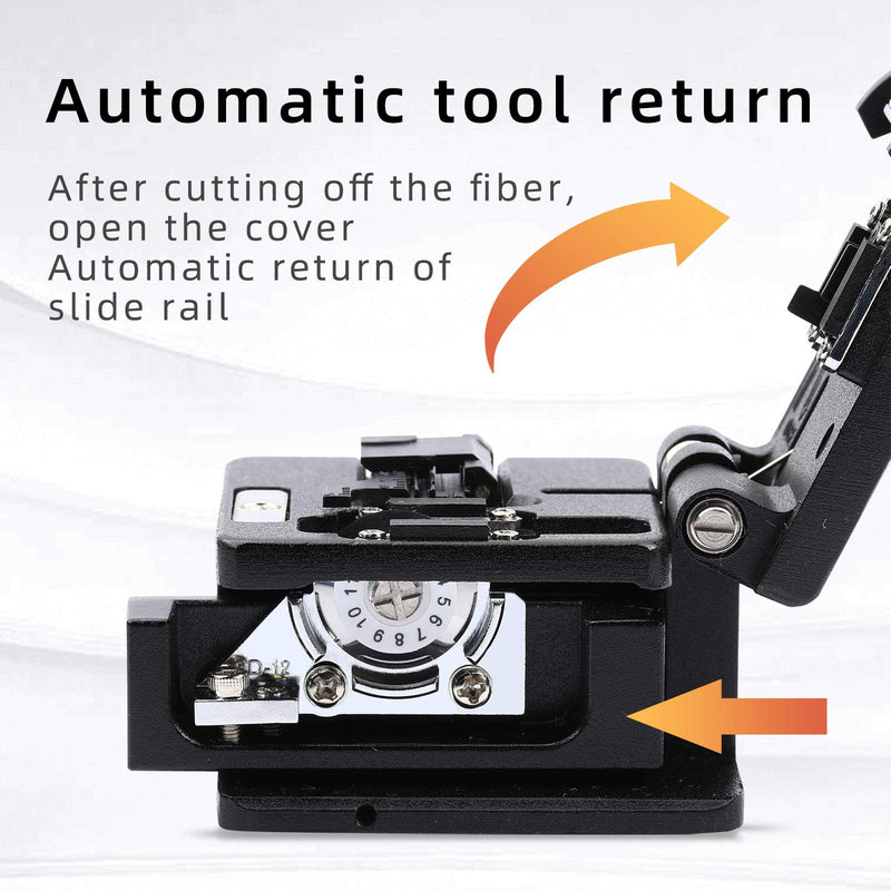 Fiber Cleaver Tool 6C Cable Cutting Cutter FTTT Fiber Optic Cable Tools Cutter High Precision Fiber Cleavers 12 Surface Blade