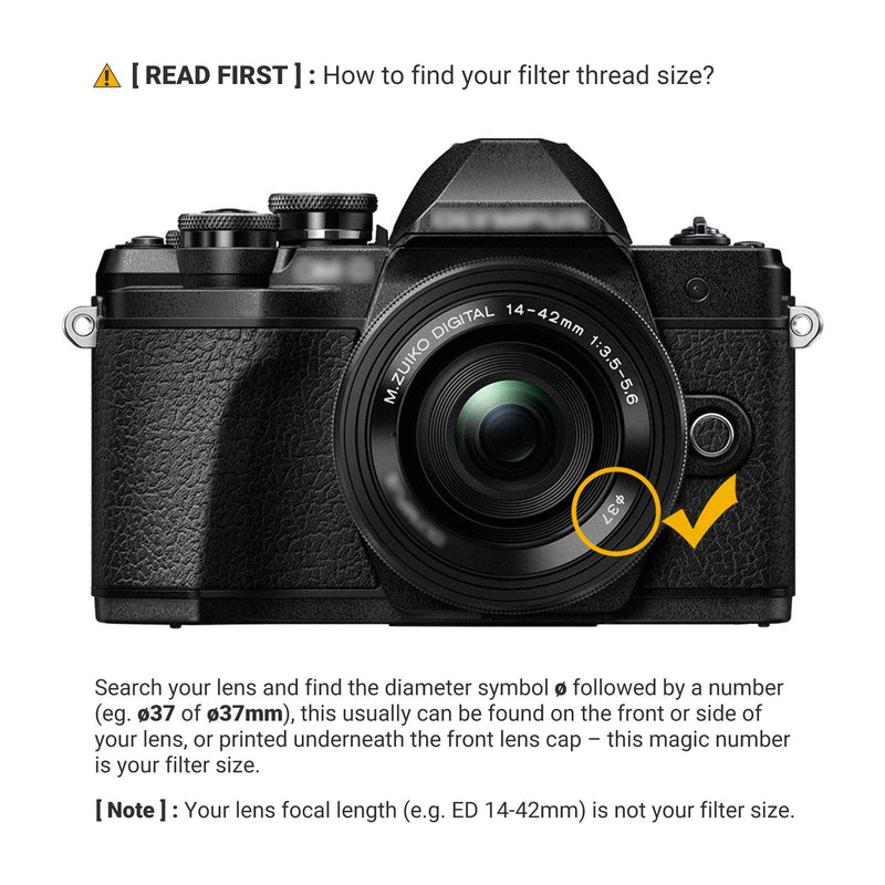 [AUSTRALIA] - PROfezzion 37mm Soft Focus Filter for Olympus OM-D E-M10 Mark III II Pen E-PL9 E-PL8 E-PL7 E-PL6 with M.Zuiko ED 14-42mm f/3.5-5.6 EZ Kit Lens & Other Camera Lenses with 37mm Filter Thread 