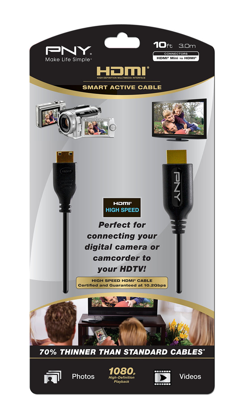 PNY C-H-A10-C10-C 10 Feet HDMI Mini to HDMI (C to a) Version 1
