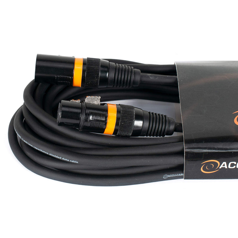 [AUSTRALIA] - Accu Cable ADJ Products AC3PDMX25 25 ft 3 pin DMX Cable for lighting products,Black 