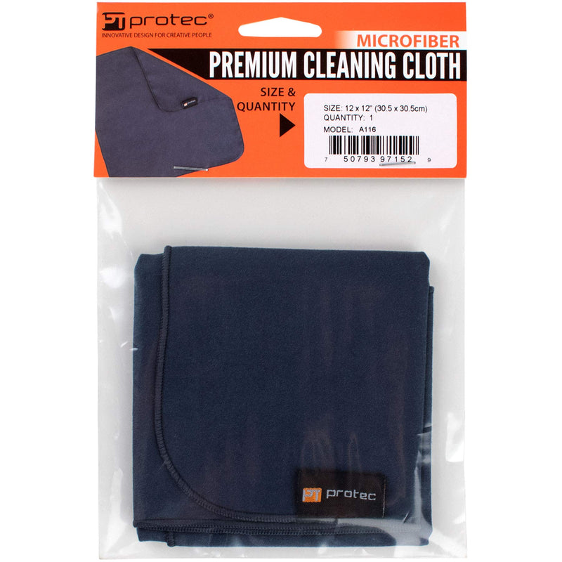 Protec Microfiber Cleaning Cloth (Single), Size 12 x 12, Model A116