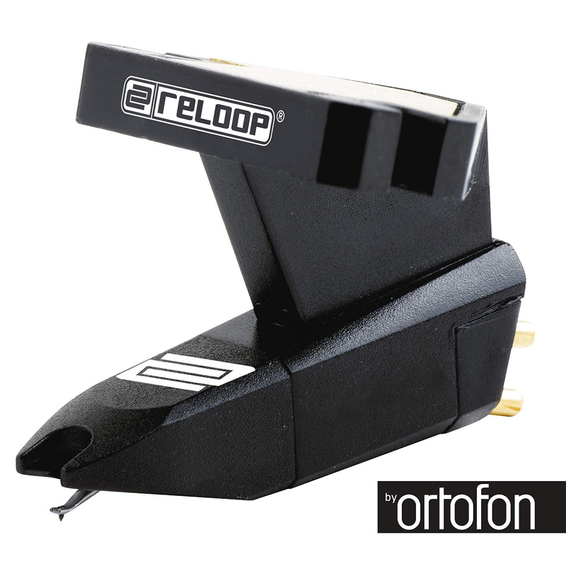 Reloop Turntable Stylus Cartridge with Headshell Mounting Black