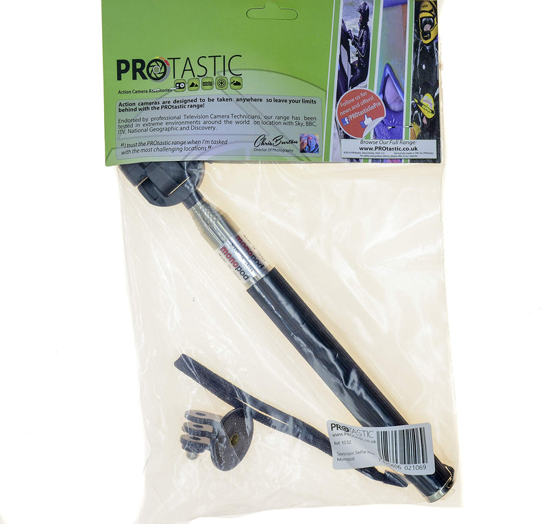 PROtastic Metal Telescopic Selfie Pole/Monopod for Gopro Hero and Sjcam Action Cameras