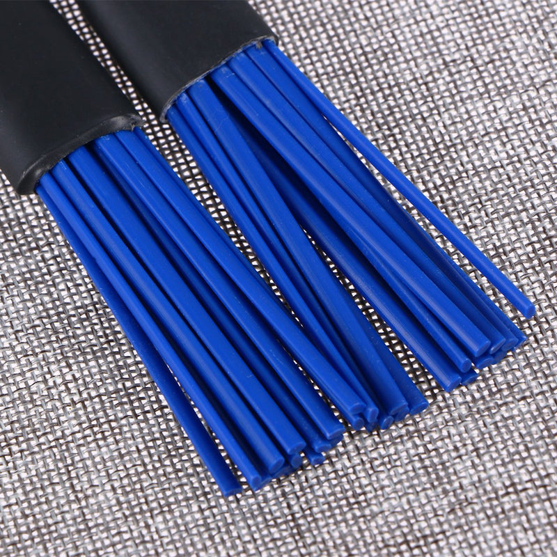 Tinksky A Pair of Retractable Telescopic Handles Percussion Drum Brushes Sticks for Jazz Rock