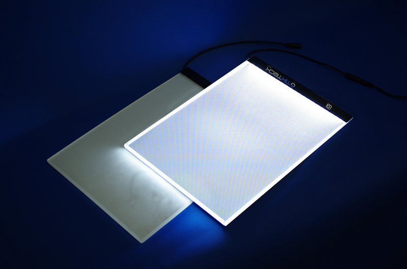 A4 Size Ultra-Thin Portable LED Light Box Tracer 7500K White LED Artcraft Tracing Light Pad Light Box w 3 Level Brightness for 5D DIY Diamond Painting Artists Drawing Sketching Animation A4