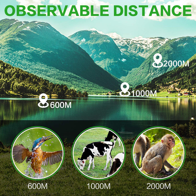 [AUSTRALIA] - Pankoo 16X52 Monocular Telescope, High Power Prism Compact Monoculars for Adults Kids HD Monocular Scope for Bird Watching Hunting Hiking Concert Travelling 