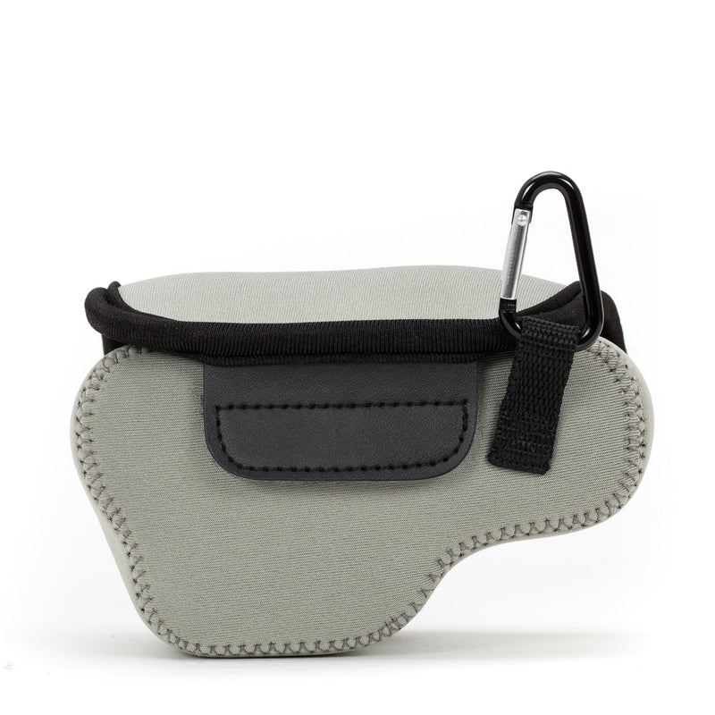 MegaGear ''Ultra Light'' Neoprene Camera Case Bag with Carabiner for SONY NEX5, NEX5N, NEX5R with 16-50 LENS (Gray) Gray