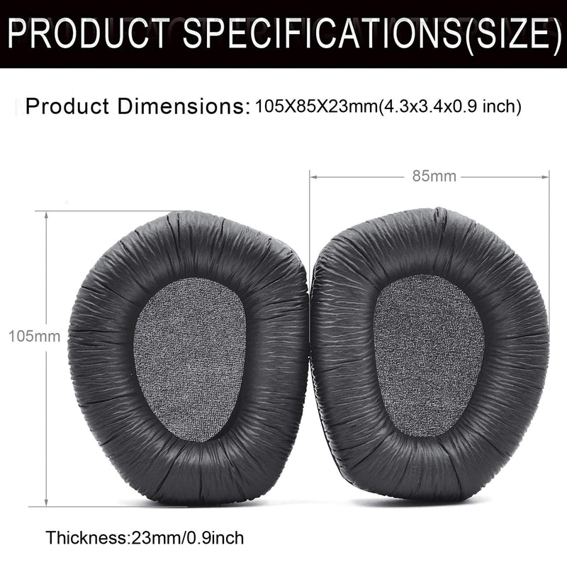 [AUSTRALIA] - defean RS165 175 185 195 Upgrade Quality Ear Pads Replacement Ear Cushion Foam Compatible with Sennheiser HDR RS165,RS175, RS185,RS195 RF Wireless Headphone,Added Thicknes(Wrinkle Artificial Leather) Wrinkle Artificial leather 